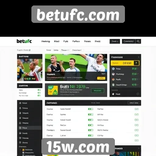 Análise da interface do usuário do site betufc.com
